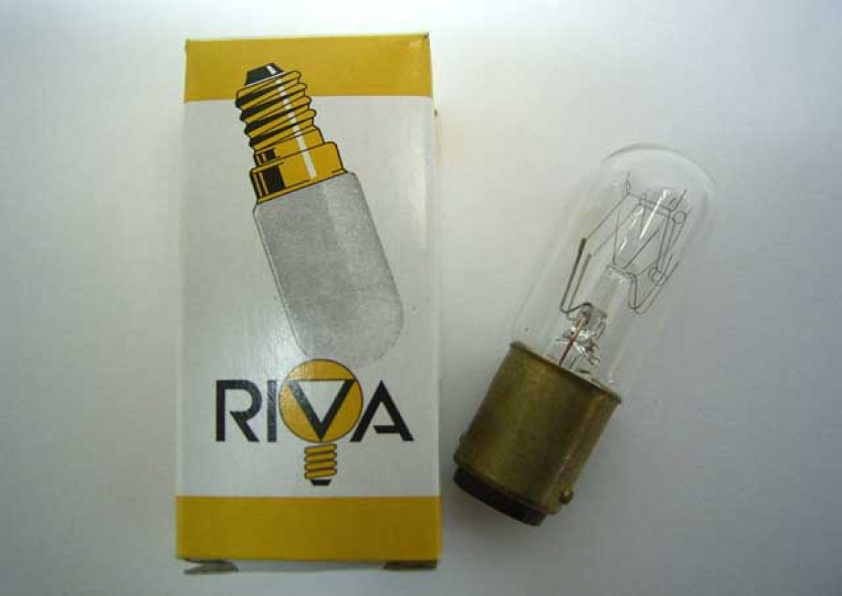 Ampoule RIVA 235 Volts 15 watts B15D R18 x 52  Maison de la Machine à  Coudre et à Repasser