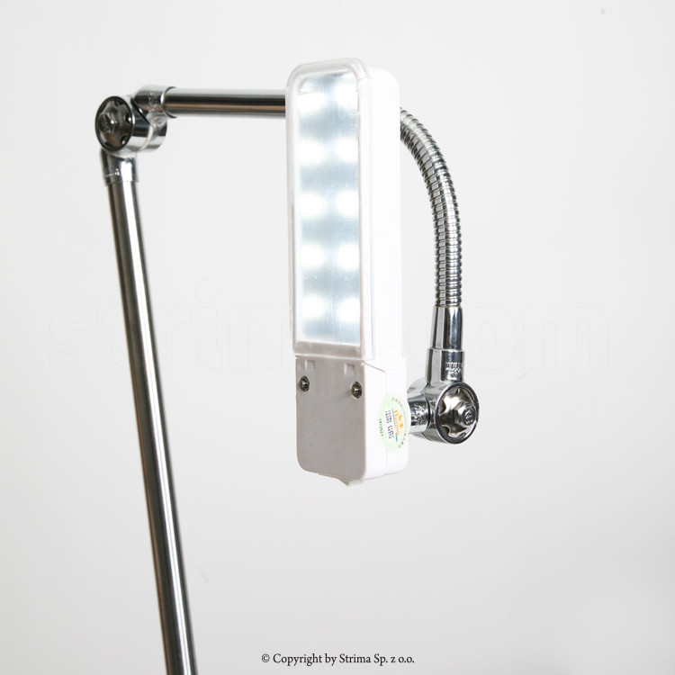 Hyuduo Lampe LED avec base magnétique, lumière blanche froide 7 W, long col  de cygne flexible, lampe de travail de bureau, lampe de machine à coudre